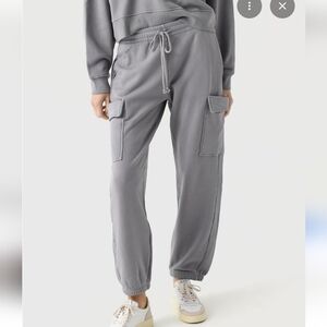 Velvet By Graham & Spencer Autumn Fleece Lumi Sweatpant Ash Gray XSmall